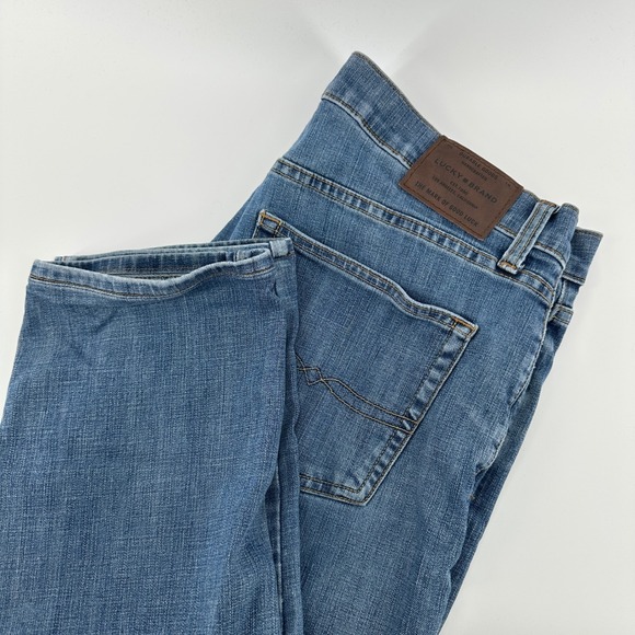 Lucky Brand Other - Lucky Brand 221 Straight Leg Mens Jeans Blue Wash Denim Classic Style Size 36x30